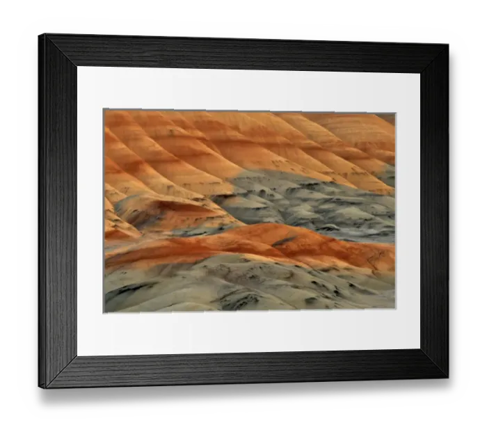 Framed Print : USA, Oregon, John Day Fossil Beds National Monument. Colorful portion of Painted Hills Framed Print : USA, Oregon, John Day Fossil Beds National Monument. Colorful portion of Painted Hills