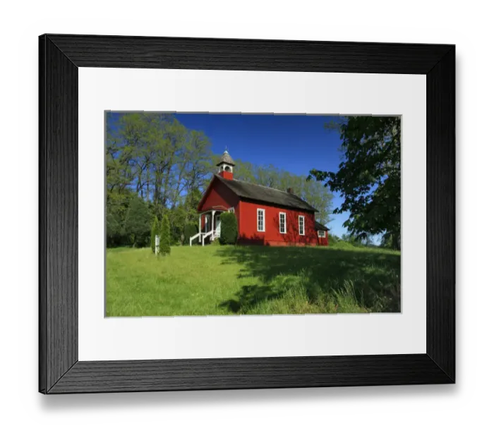Framed Print : USA, Oregon, Viola. Traditional one-room schoolhouse Framed Print : USA, Oregon, Viola. Traditional one-room schoolhouse