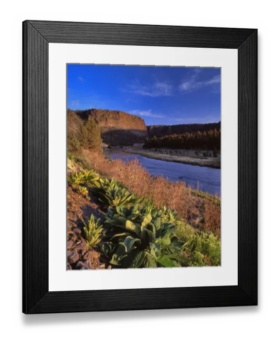 Framed Print : USA, Oregon. Castle Rock above Crooked River Framed Print : USA, Oregon. Castle Rock above Crooked River