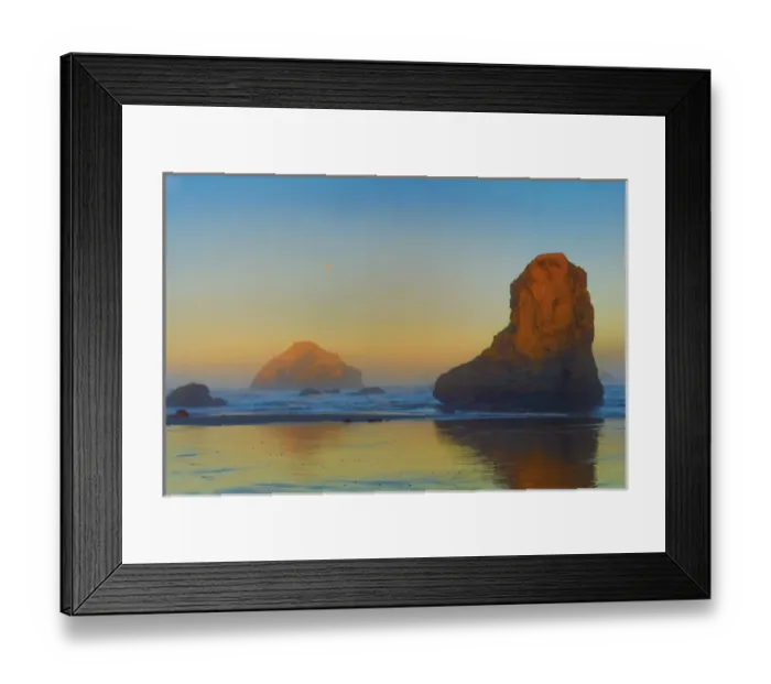 Framed Print : USA, Oregon, Bandon. Sunrise on beach. Credit as: Jay O Brien / Jaynes Gallery / DanitaDelimont Framed Print : USA, Oregon, Bandon. Sunrise on beach. Credit as: Jay O Brien / Jaynes Gallery / DanitaDelimont