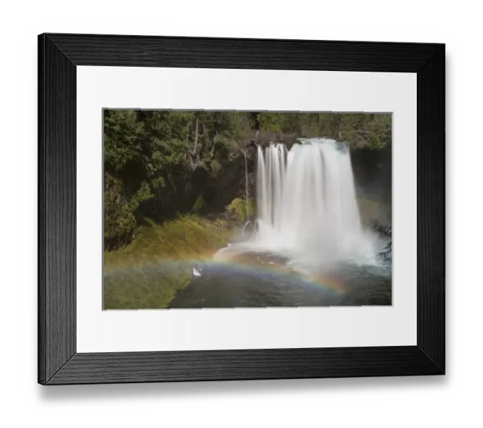 Framed Print : USA, Oregon. McKenzie River plunges over Koosah Falls Framed Print : USA, Oregon. McKenzie River plunges over Koosah Falls