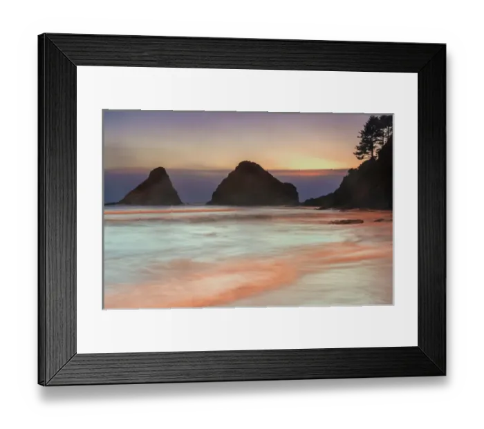 Framed Print : USA, Oregon, Florence. Sunrise on Heceta Beach Framed Print : USA, Oregon, Florence. Sunrise on Heceta Beach
