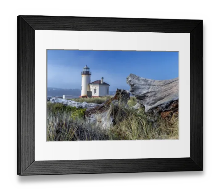 Framed Print : USA, Oregon. Scenic of Umpaqua River Lighthouse Framed Print : USA, Oregon. Scenic of Umpaqua River Lighthouse