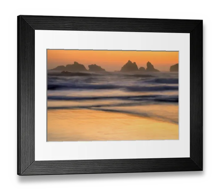 Framed Print : USA, Oregon, Bandon. Beach sunset. Credit as: Jay O Brien  /  Jaynes Gallery  /  DanitaDelimont