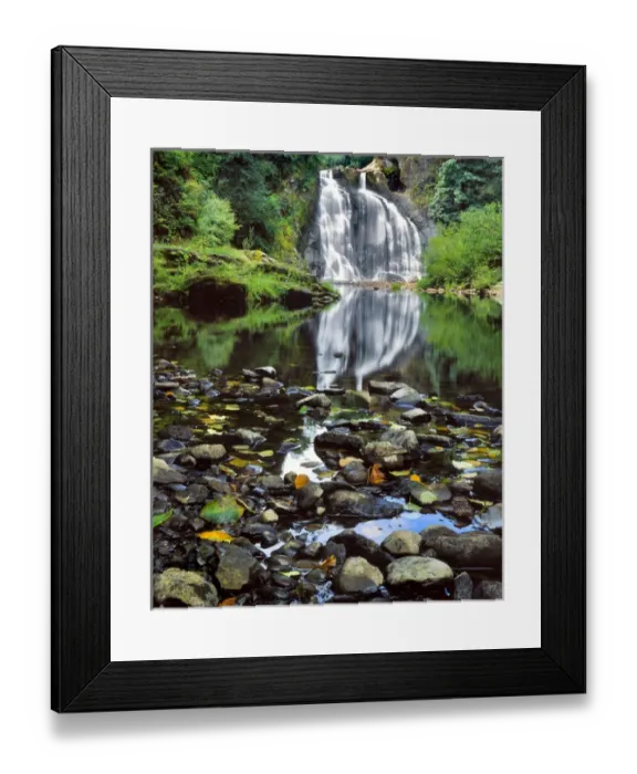 Framed Print : USA, Oregon, Youngs River Falls. Waterfall landscape Framed Print : USA, Oregon, Youngs River Falls. Waterfall landscape