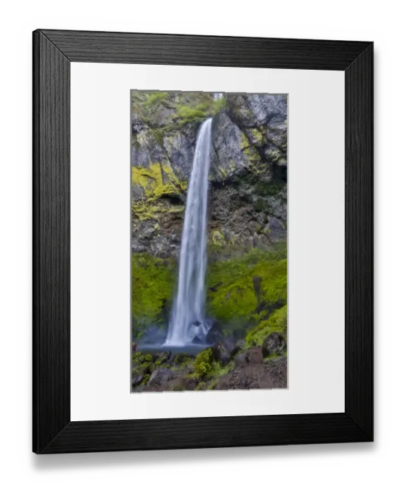 Framed Print : Elowah Falls Columbia River Gorge National Senic Area, Oregon