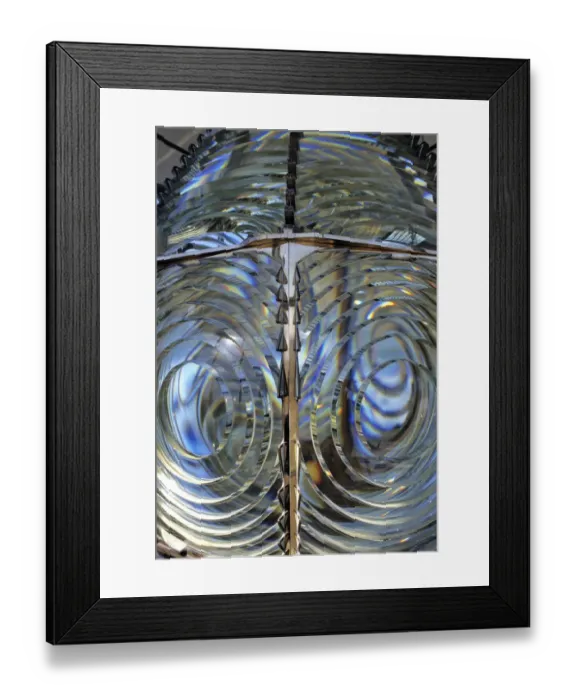 Framed Print : USA, Lighthouse Lens, Oregon