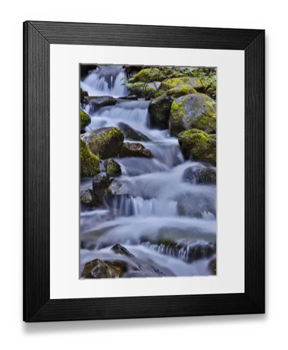Framed Print : United States, Oregon, Columbia River Gorge, Water Cascading over Rocks at Punchbowl Framed Print : United States, Oregon, Columbia River Gorge, Water Cascading over Rocks at Punchbowl
