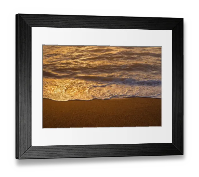 Framed Print : USA, Oregon, Yachats, Sunset light shimmers on waves and wet, sandy beach Framed Print : USA, Oregon, Yachats, Sunset light shimmers on waves and wet, sandy beach