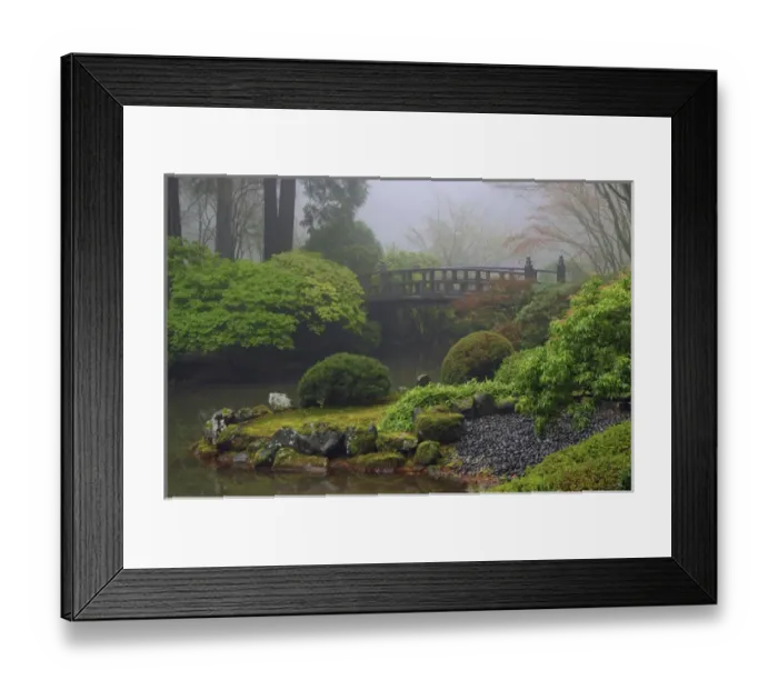 Framed Print : Fog, Portland Japanese Garden, Portland, USA Framed Print : Fog, Portland Japanese Garden, Portland, USA