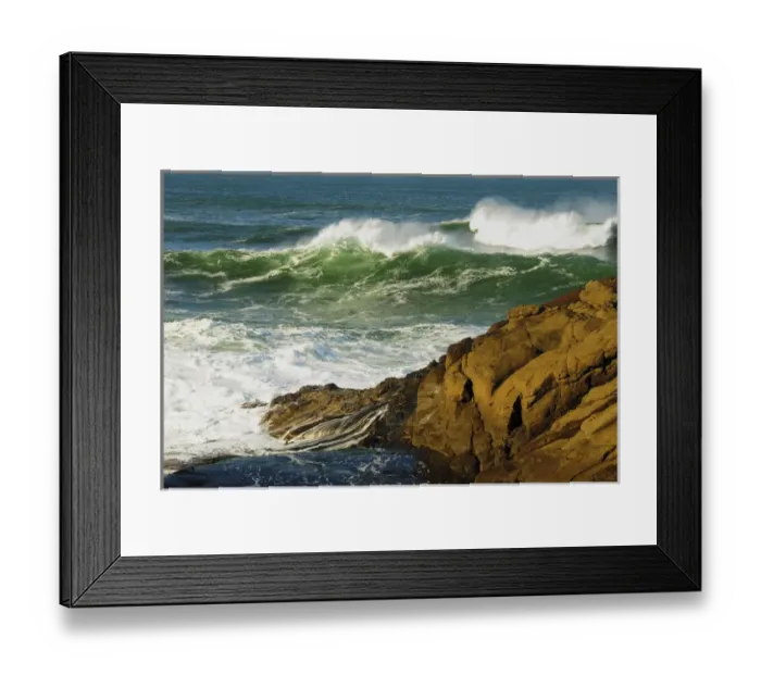 Framed Print : Incoming Tide at Yachats, Yachats, Oregon, USA Framed Print : Incoming Tide at Yachats, Yachats, Oregon, USA