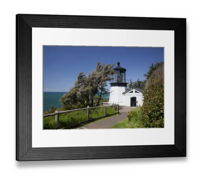 Framed Print : OR, Oregon Coast, Cape Meares State Scenic Viewpoint, Cape Meares lighthouse, 38 Framed Print : OR, Oregon Coast, Cape Meares State Scenic Viewpoint, Cape Meares lighthouse, 38