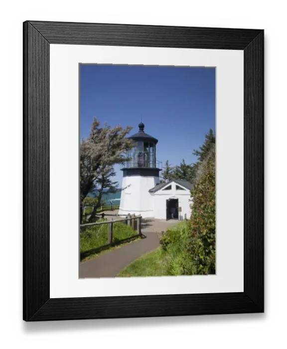Framed Print : OR, Oregon Coast, Cape Meares State Scenic Viewpoint, Cape Meares lighthouse, 38 Framed Print : OR, Oregon Coast, Cape Meares State Scenic Viewpoint, Cape Meares lighthouse, 38