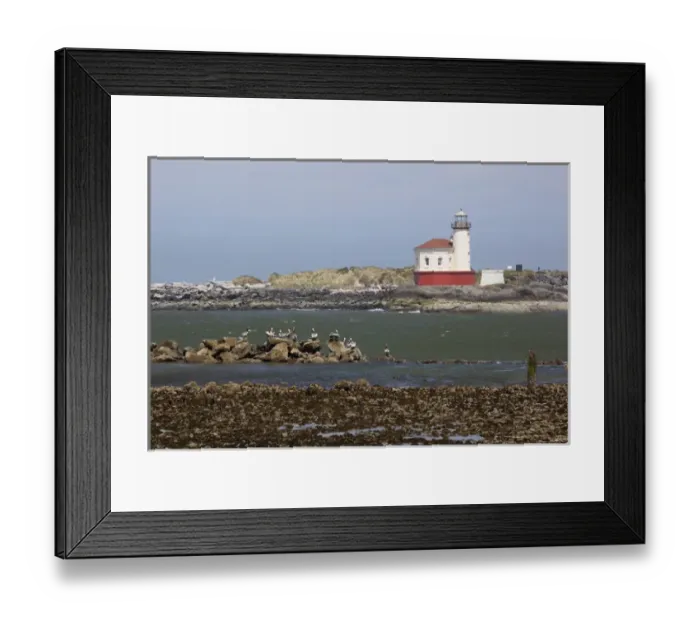Framed Print : OR, Oregon Coast, Bandon, Coquille River lighthouse, built in 1896, last lighthouse Framed Print : OR, Oregon Coast, Bandon, Coquille River lighthouse, built in 1896, last lighthouse