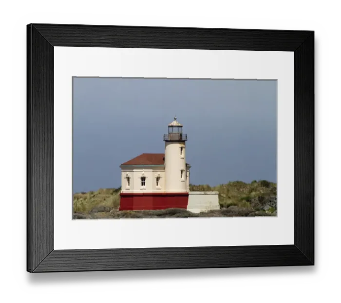 Framed Print : OR, Oregon Coast, Bandon, Coquille River lighthouse, built in 1896, last lighthouse Framed Print : OR, Oregon Coast, Bandon, Coquille River lighthouse, built in 1896, last lighthouse