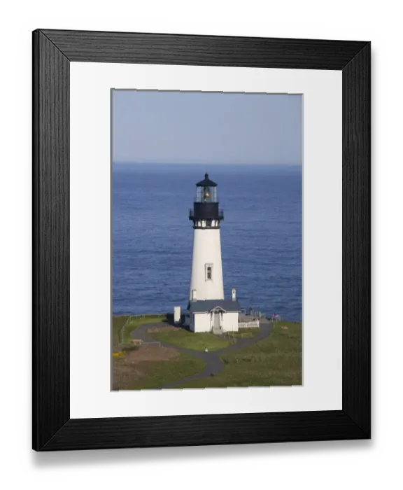 Framed Print : OR, Oregon Coast, Newport, Yaquina Head lighthouse, completed in 1873, 93 foot high Framed Print : OR, Oregon Coast, Newport, Yaquina Head lighthouse, completed in 1873, 93 foot high