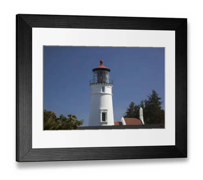 Framed Print : OR, Umpqua River Lighthouse, above the entrance to Winchester Bay: operation started December 31 Framed Print : OR, Umpqua River Lighthouse, above the entrance to Winchester Bay: operation started December 31