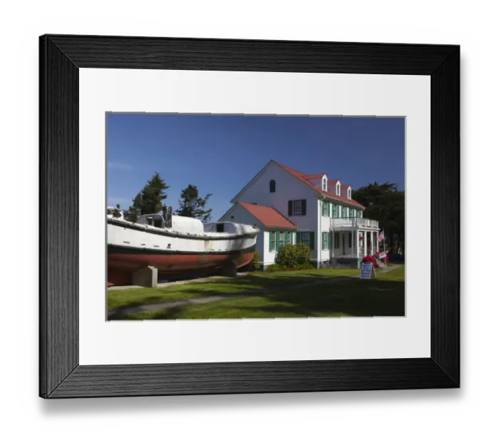 Framed Print : OR, Winchester Bay, Umpqua River Lighthuse Museum; former US Coast Guard Station Framed Print : OR, Winchester Bay, Umpqua River Lighthuse Museum; former US Coast Guard Station