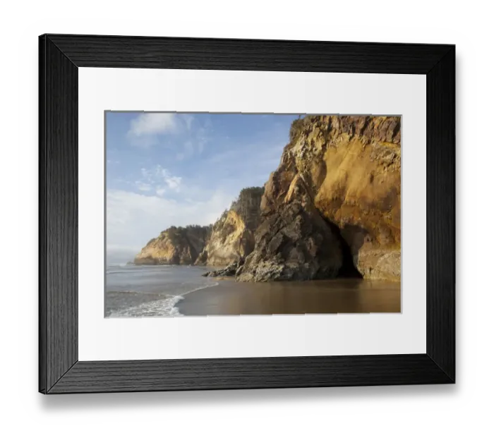 Framed Print : OR, Oregon Coast, Hug Point Framed Print : OR, Oregon Coast, Hug Point