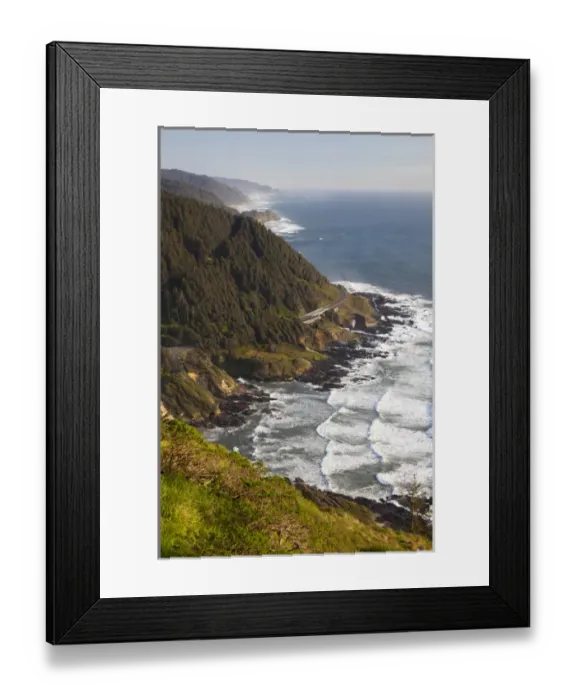 Framed Print : OR, Cape Perpetua Scenic Area, view from overlook Framed Print : OR, Cape Perpetua Scenic Area, view from overlook