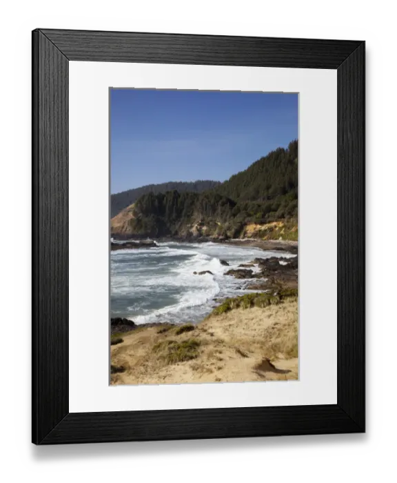 Framed Print : OR, Oregon Coast, view from Strawberry Hill Framed Print : OR, Oregon Coast, view from Strawberry Hill