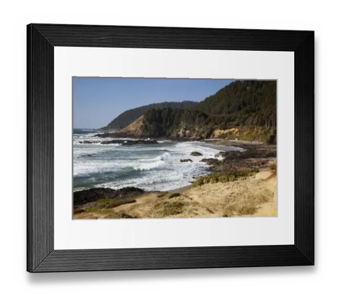 Framed Print : OR, Oregon Coast, view from Strawberry Hill Framed Print : OR, Oregon Coast, view from Strawberry Hill