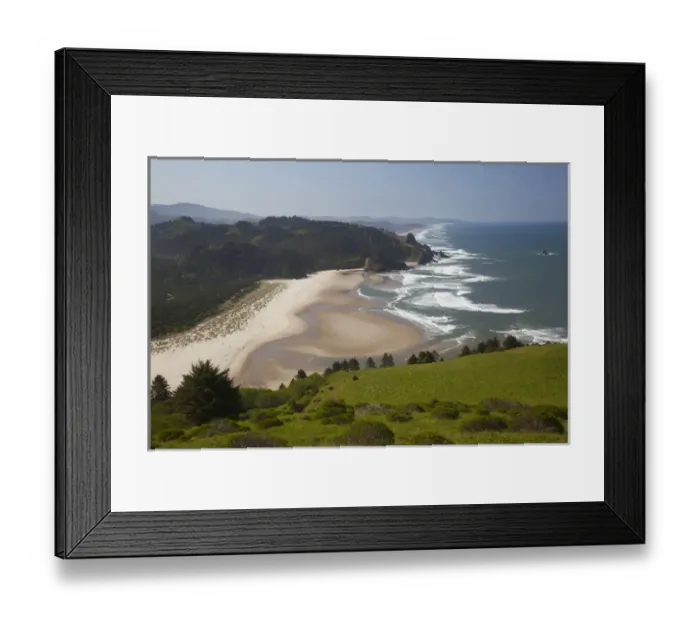 Framed Print : OR, Cascade Head, view of beach Framed Print : OR, Cascade Head, view of beach