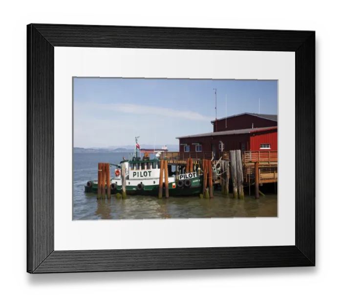 Framed Print : OR, Astoria, Columbia River, River Pilot boat Framed Print : OR, Astoria, Columbia River, River Pilot boat