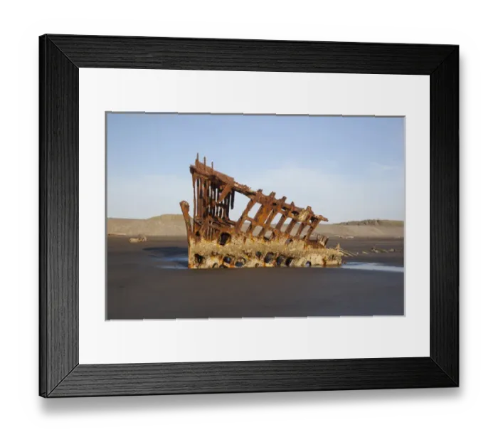Framed Print : OR, Fort Stevens State Park, Wreck of the Peter Iredale Framed Print : OR, Fort Stevens State Park, Wreck of the Peter Iredale