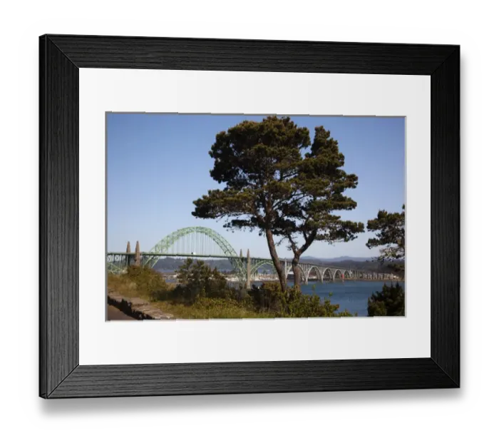 Framed Print : OR, Newport, Yaquina Bay Bridge on highway 101 Framed Print : OR, Newport, Yaquina Bay Bridge on highway 101