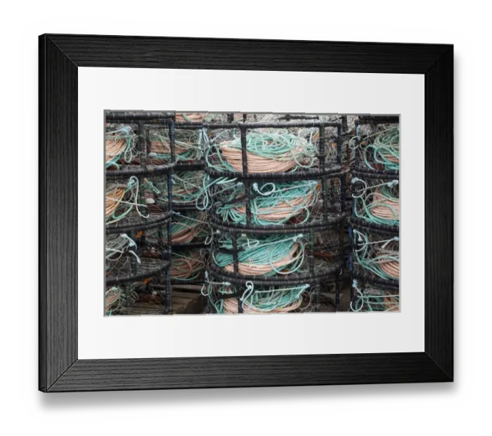 Framed Print : OR, Charleston, crab pots Framed Print : OR, Charleston, crab pots