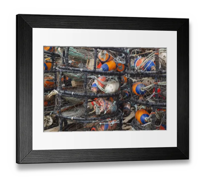 Framed Print : OR, Charleston, crab pots Framed Print : OR, Charleston, crab pots