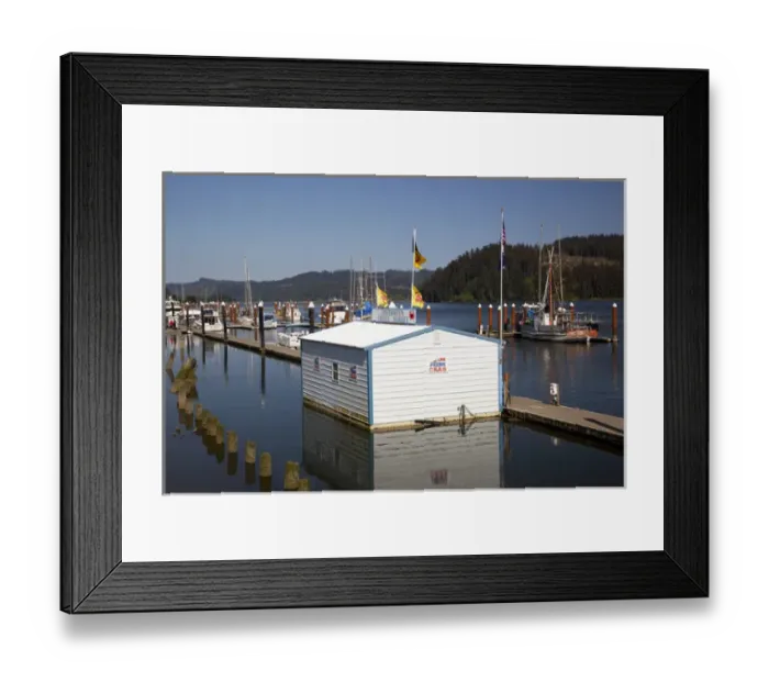 Framed Print : OR, Florence, marina and boats Framed Print : OR, Florence, marina and boats