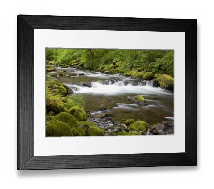 Framed Print : OR, Columbia River Gorge National Scenic Area, Tanner Creek Framed Print : OR, Columbia River Gorge National Scenic Area, Tanner Creek