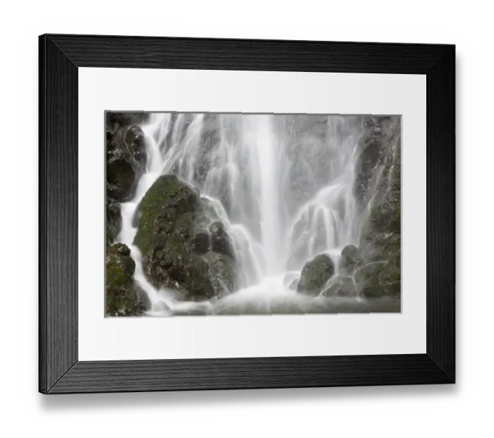 Framed Print : OR, Columbia River Gorge National Scenic Area, Cabin Creek Falls