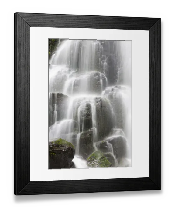 Framed Print : OR, Columbia River Gorge National Scenic Area, Fairy Falls