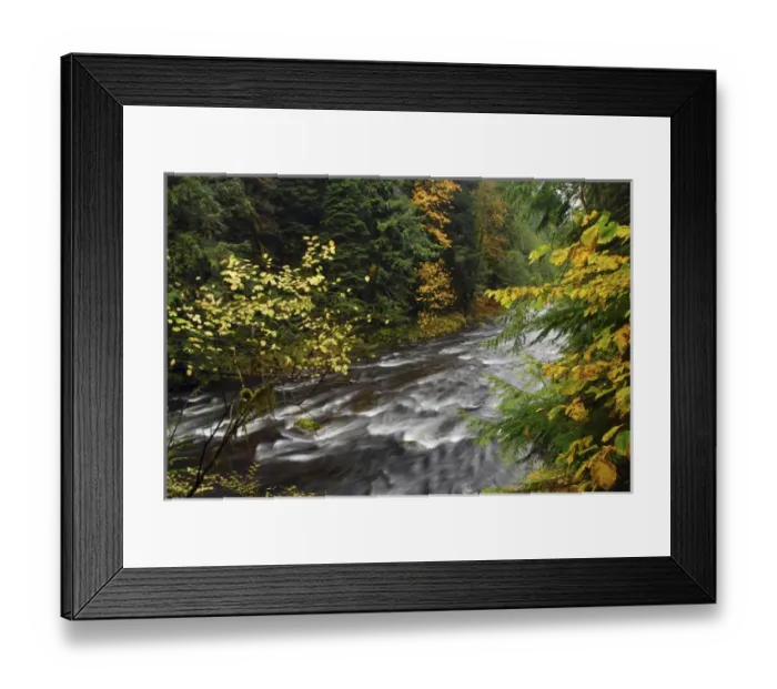 Framed Print : Autumn, Salmon River, Oregon, USA Framed Print : Autumn, Salmon River, Oregon, USA
