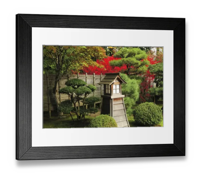 Framed Print : Portland Japanese Garden in Autumn with Fire Hydrant, Portland, Oregon, USA Framed Print : Portland Japanese Garden in Autumn with Fire Hydrant, Portland, Oregon, USA