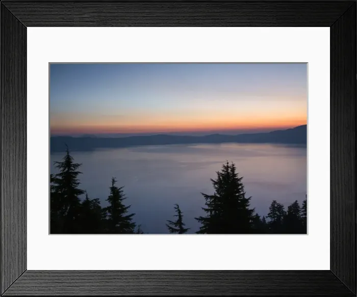 Framed Print : Sunrise, Crater Lake National Park, Oregon, USA