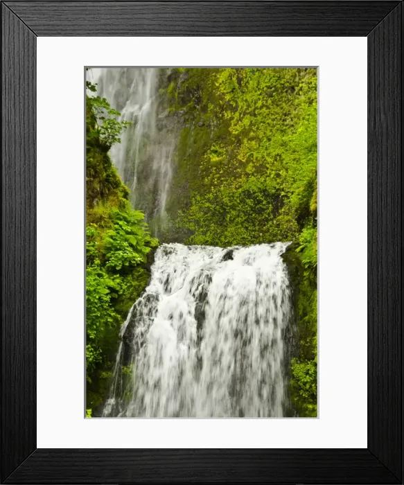Framed Print : Lower Multnomah Falls, Columbia Gorge, Oregon, USA