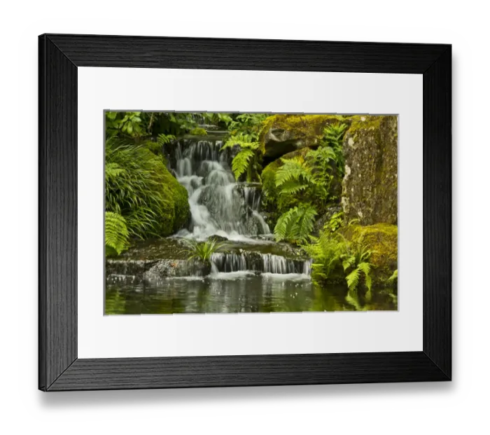 Framed Print : Detail, Heavenly Falls, Lower Pond, Strolling Garden, Portland Japanese Garden, Portland Framed Print : Detail, Heavenly Falls, Lower Pond, Strolling Garden, Portland Japanese Garden, Portland