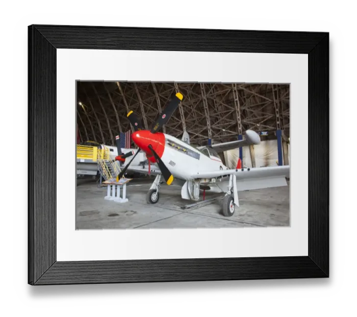 Framed Print : OR, Tillamook, Tillamook Air Museum, North American P-51D fighter airplane Framed Print : OR, Tillamook, Tillamook Air Museum, North American P-51D fighter airplane