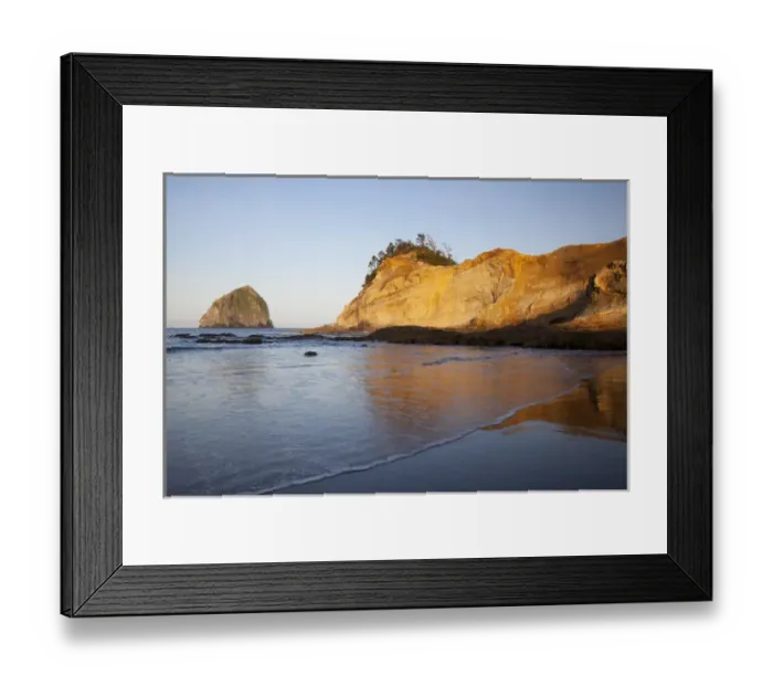 Framed Print : OR, Cape Kiwanda and Haystack Rock Framed Print : OR, Cape Kiwanda and Haystack Rock