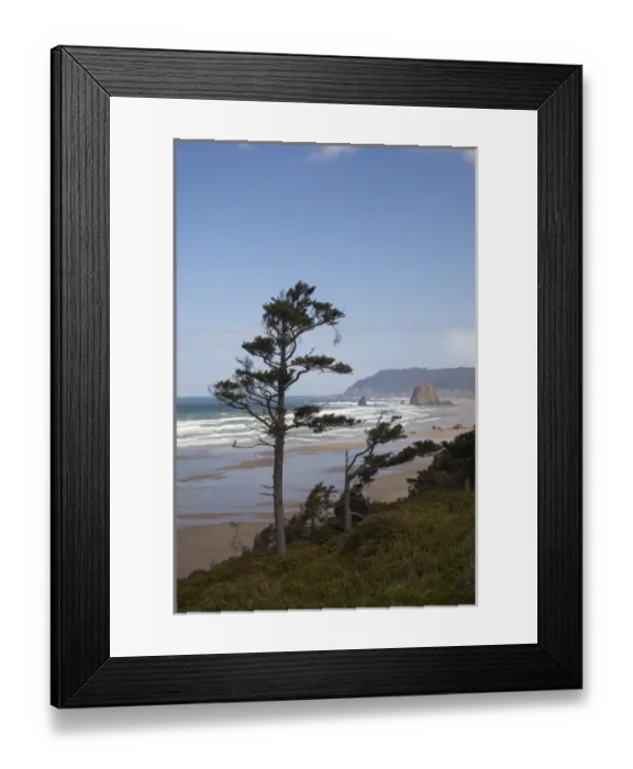 Framed Print : OR, Oregon Coast, Cannon Beach and Haystack Rock Framed Print : OR, Oregon Coast, Cannon Beach and Haystack Rock