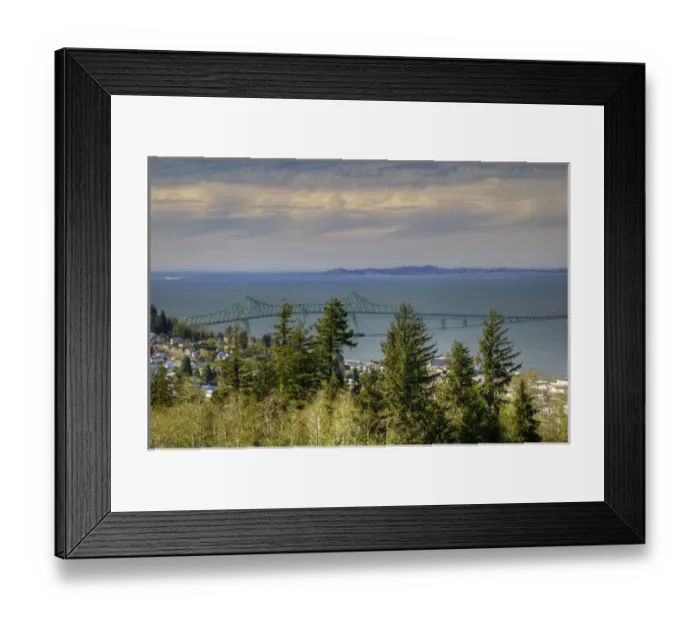 Framed Print : OR, Astoria, Astoria Megler Bridge, spans the Columbia River Framed Print : OR, Astoria, Astoria Megler Bridge, spans the Columbia River