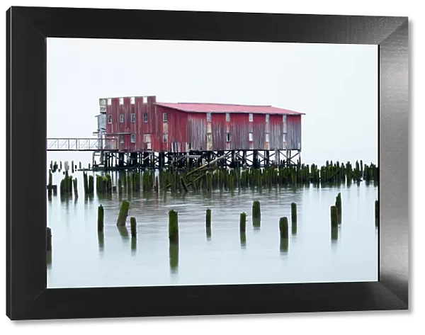 OR, Astoria, Old fish cannery on the Columbia River