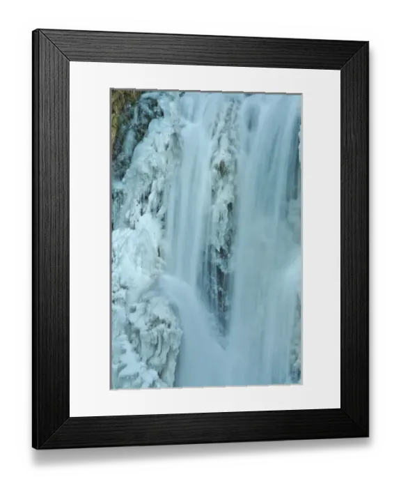 Framed Print : detail, Lower Multnomah Falls; winter; frozen; Columbia Gorge; Oregon; USA Framed Print : detail, Lower Multnomah Falls; winter; frozen; Columbia Gorge; Oregon; USA
