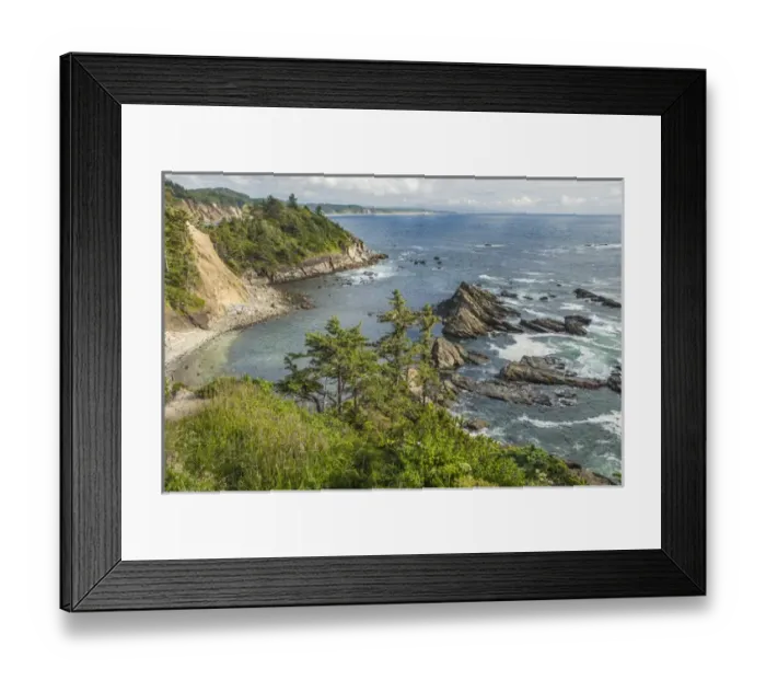 Framed Print : South Cove at low tide as seen from Cape Arago Framed Print : South Cove at low tide as seen from Cape Arago