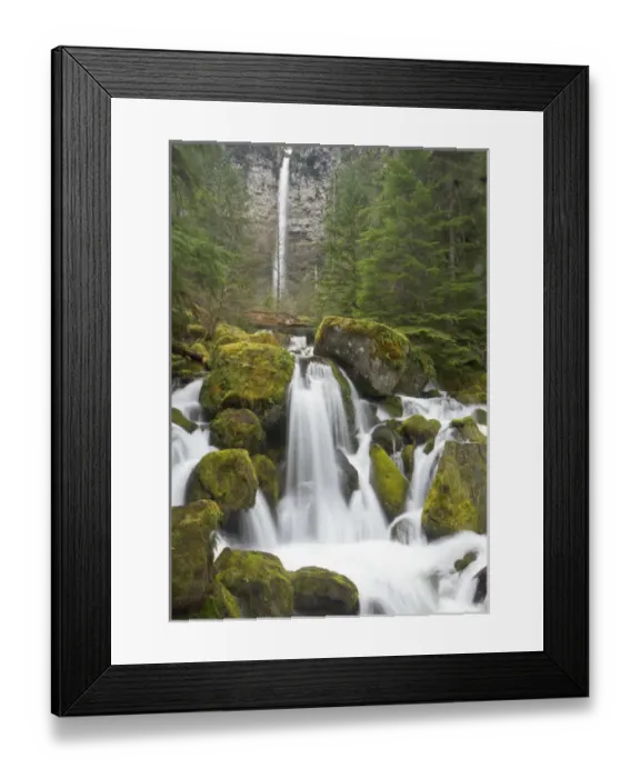 Framed Print : Watson creek and falls, Oregon