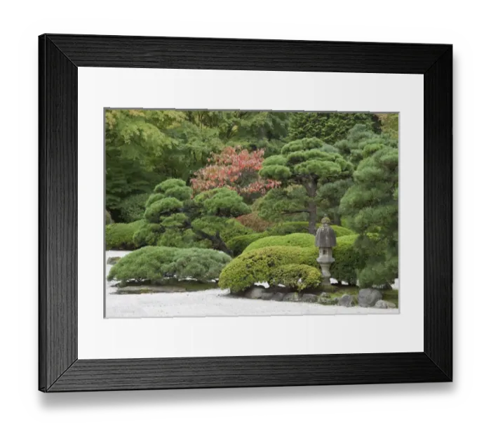 Framed Print : Portland Japanese Garden, Oregon Framed Print : Portland Japanese Garden, Oregon